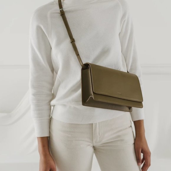 structured leather crossbody bag
